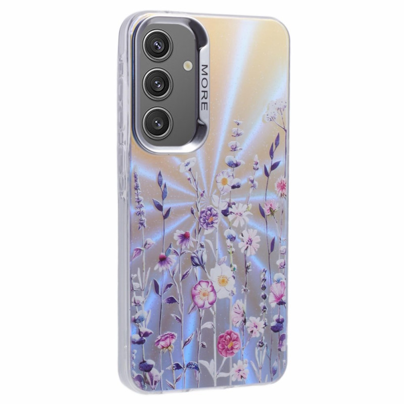 Samsung Galaxy A55 5G Laser Texture Cover Blumenmuster