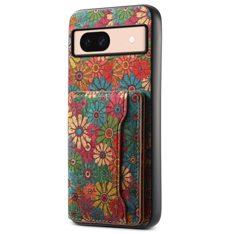 Cover Google Pixel 8A Kartenhalter Floral