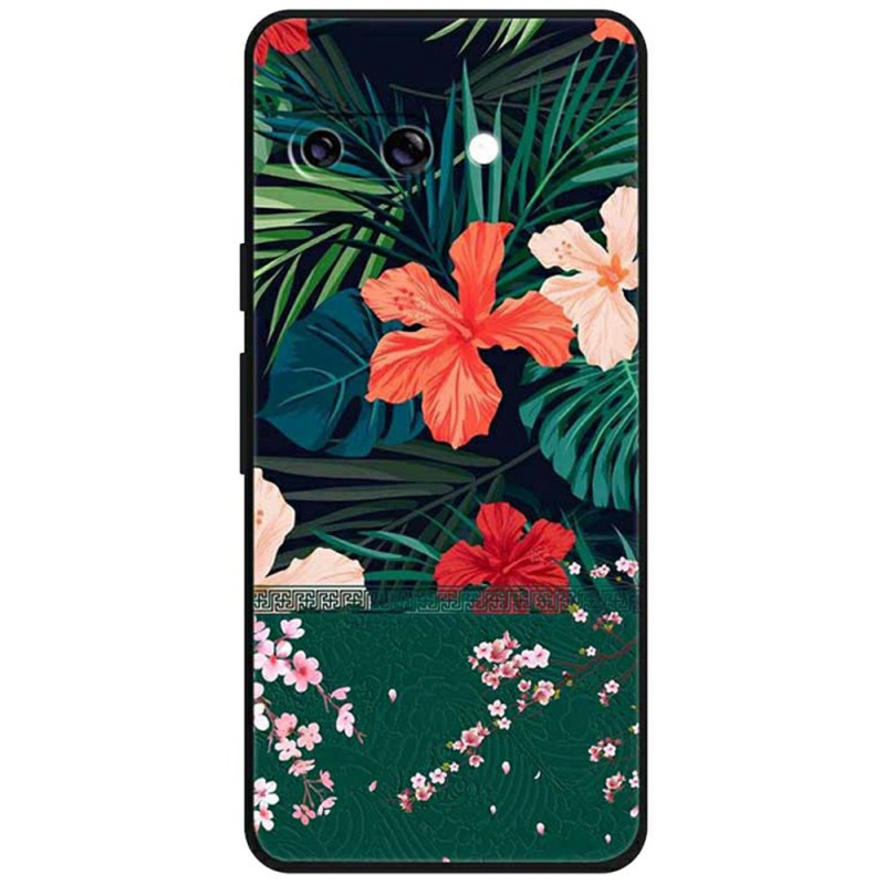 Google Pixel 9A Cover Blumenmuster