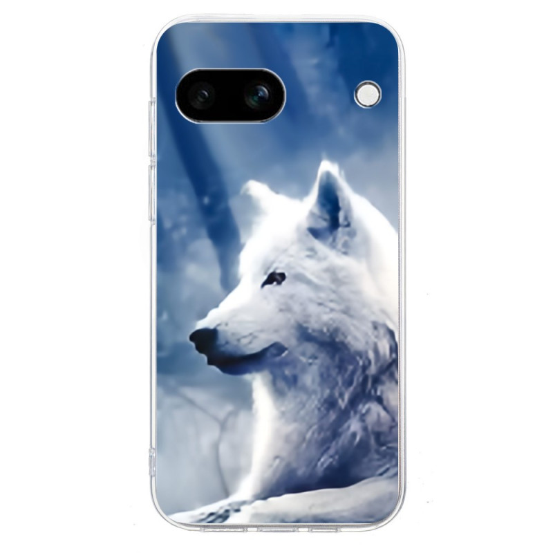 Google Pixel 9A Wolf Cover Weiß