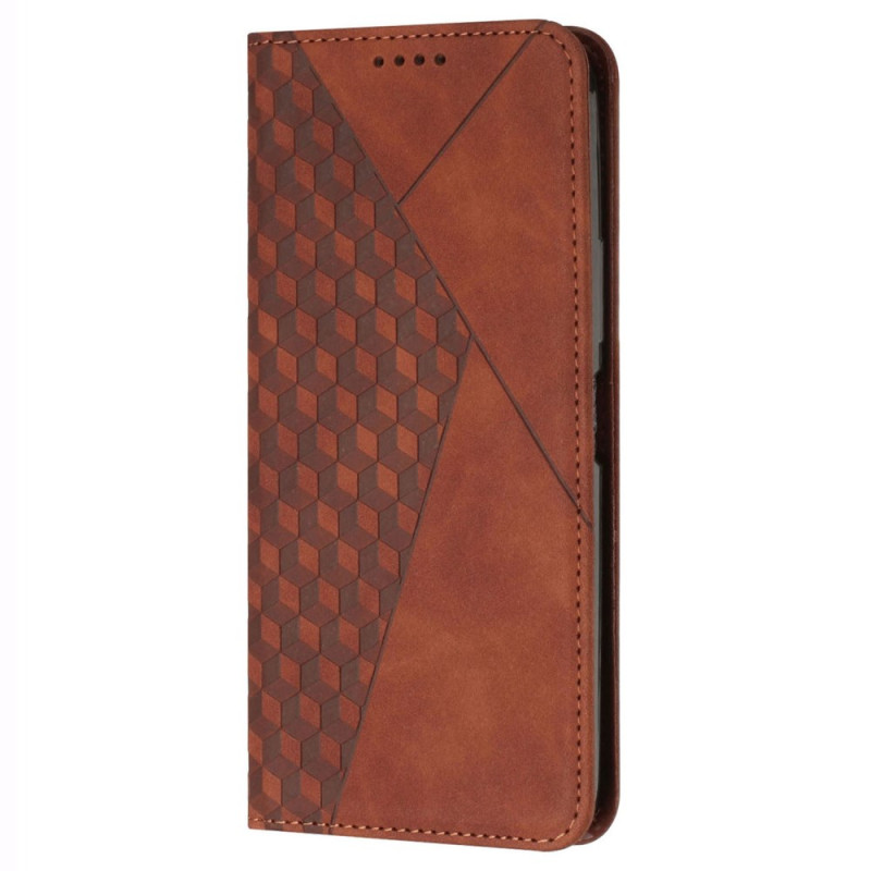 Flip Cover iPhone 16E Geometrisches Muster