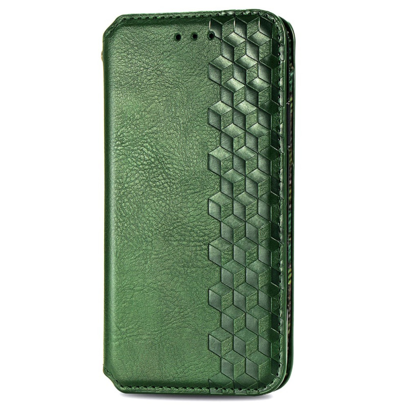Flip Cover Moto G75 5G Vintage Wildleder-Effekt mit Fries