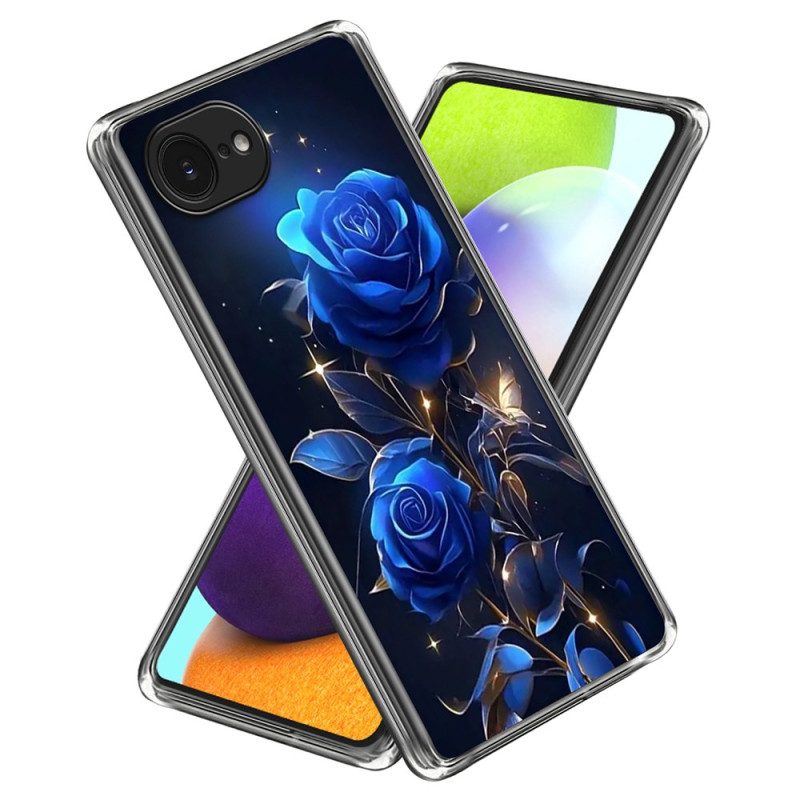 iPhone 16E Cover Blaue Rosen