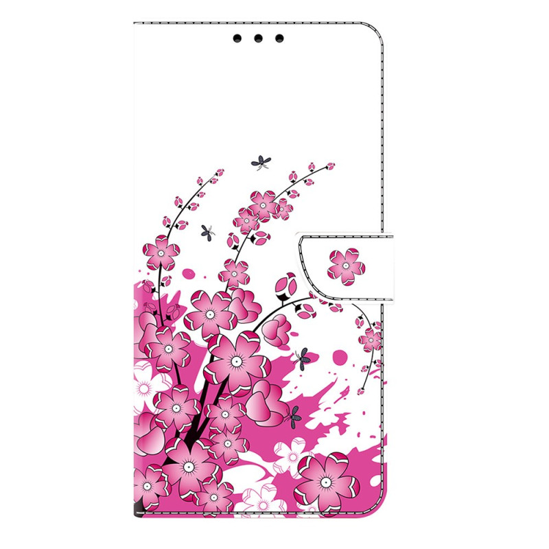 Honor Magic 7 Pro 5G Hülle Rosa Blumen