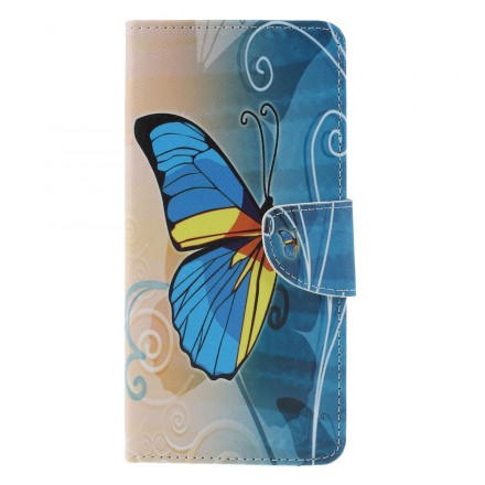 Samsung Galaxy J6 Plus Hülle Schmetterlinge und Blumen