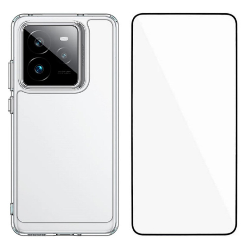 Realme GT 7 Pro 5G Transparentes Cover mit Displayschutz aus gehärtetem Glas
