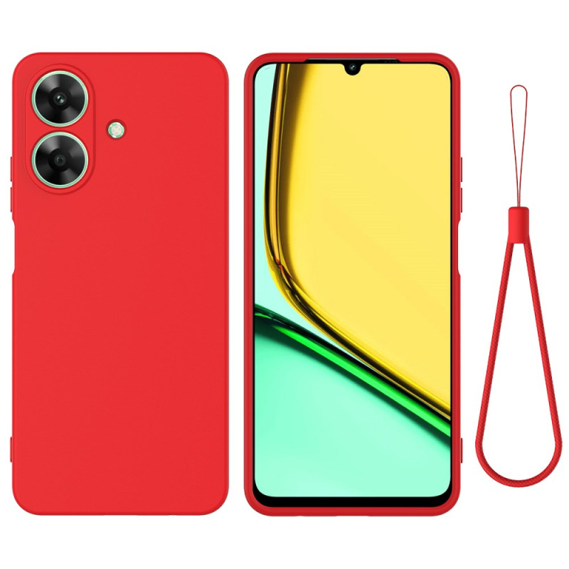 Coque Realme Note 60 Silicone Liquide à Lanière