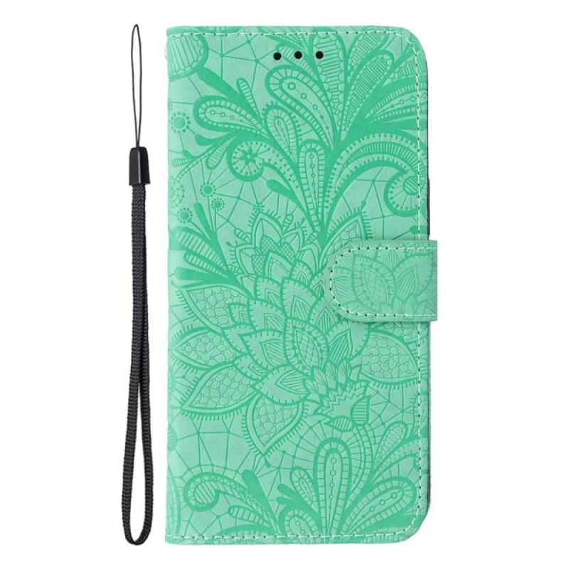 Nothing Phone (3a) Pro Hülle mit Blumenmuster aus Spitze