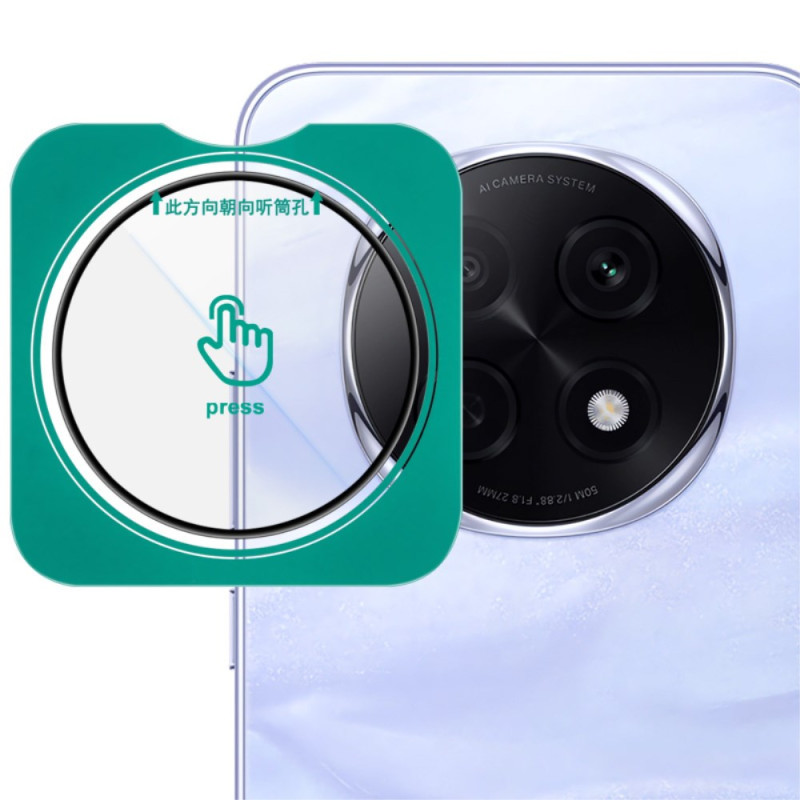 Protecteur d'Objectif pour Oppo A5 Pro 5G avec Cadre de Positionnement Automatique (version noire)