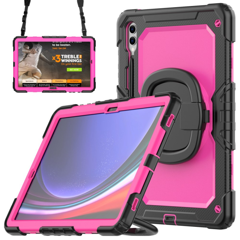 Samsung Galaxy Tab S10 Plus / S9 Plus Cover Ultra robuster Schutz mit Stifthalter und Schulterriemen
