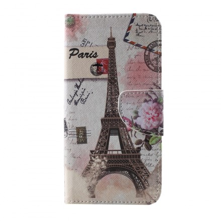 Samsung Galaxy S10 Eiffelturm Retro Tasche