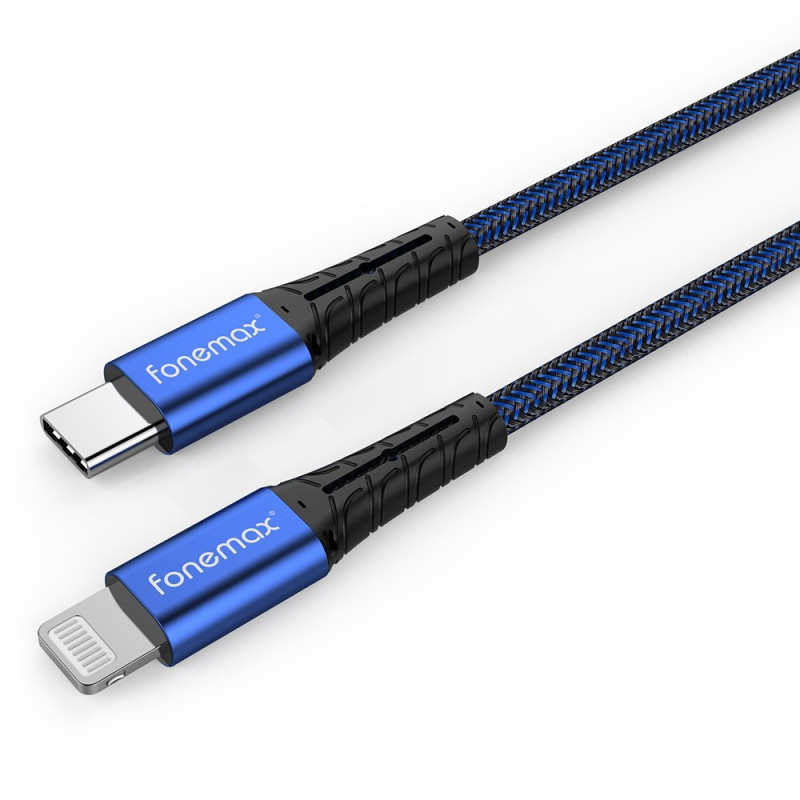 FONEMAX Schnellladekabel Typ-C auf Lightning - 0,2 m