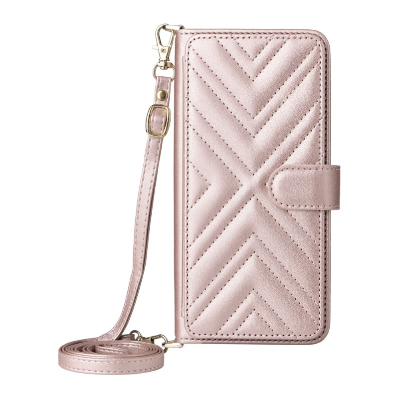 Xiaomi Redmi A5 4G Tasche Gepolsterte Brieftasche mit Riemen und Schulterriemen