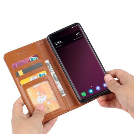 Flip Cover Samsung Galaxy S10 Lite Kunstleder Kartenhalter