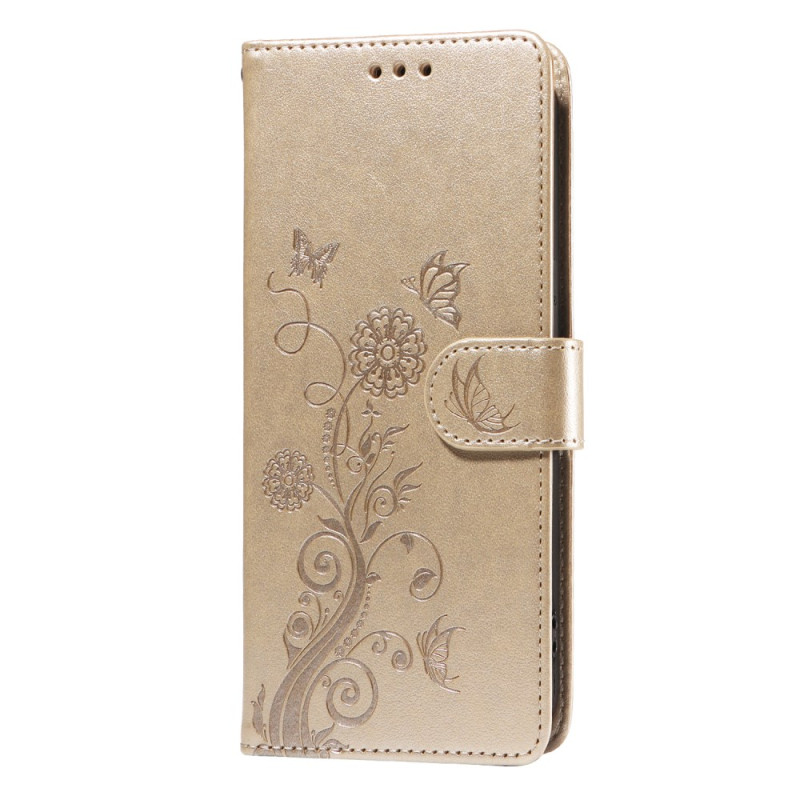 Hülle Realme 14X 5G / C75 Schmetterlinge und Blumen