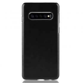 Samsung Galaxy S10 Plus Hülle in Lederoptik Litchi