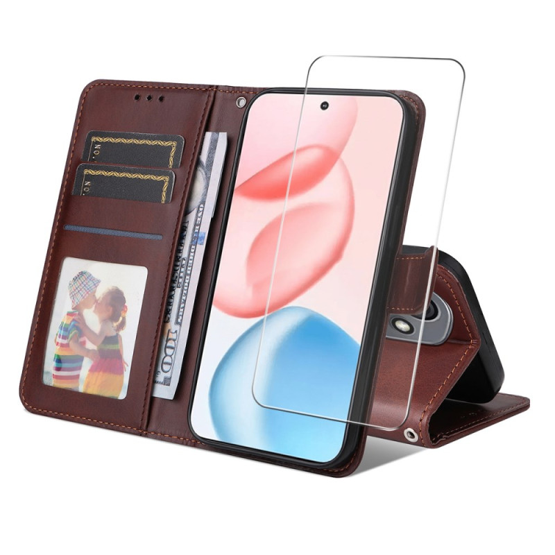 Honor 400 Hülle mit Displayschutz aus gehärtetem Glas