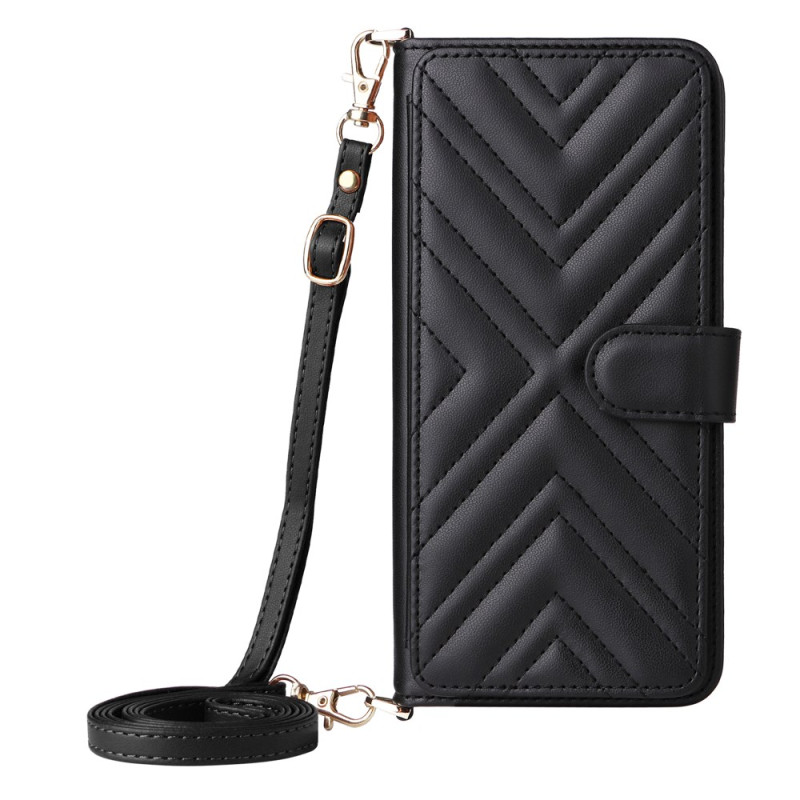 Gepolsterte Sony Xperia 1 VII Tasche mit Riemen
 und Schulterriemen