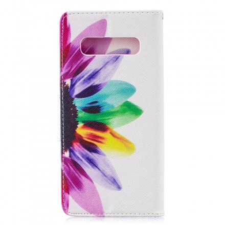 Samsung Galaxy S10 Plus Hülle Aquarell Blume