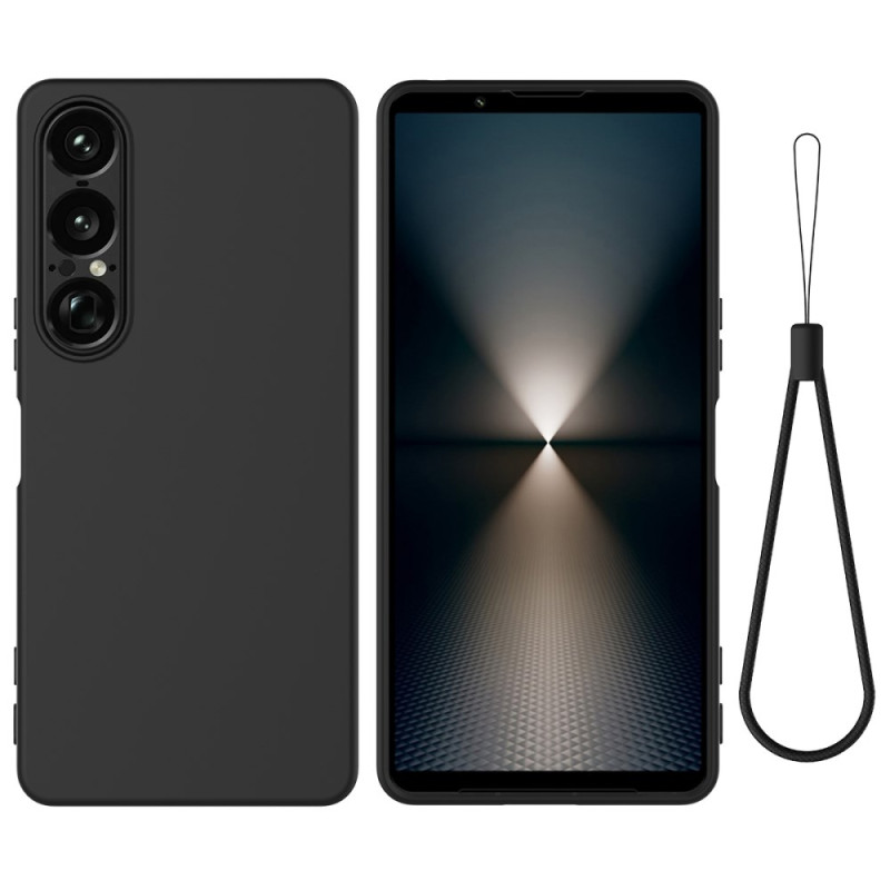 Sony Xperia 1 VII Silikonhülle mit Riemen