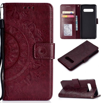 Hülle Samsung Galaxy S10 Plus Mandala Sonne Hülle Samsung Galaxy S10 Plus Mandala Sonne
