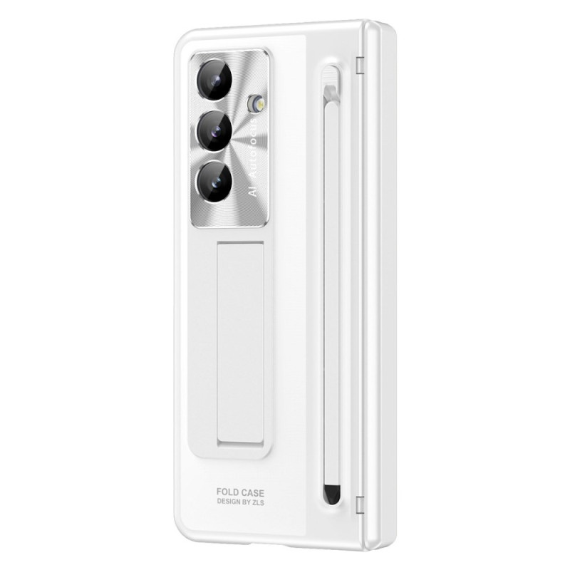 Samsung Galaxy Z Fold 7 5G Cover mit Metalleffekt Displayschutz und -halterung