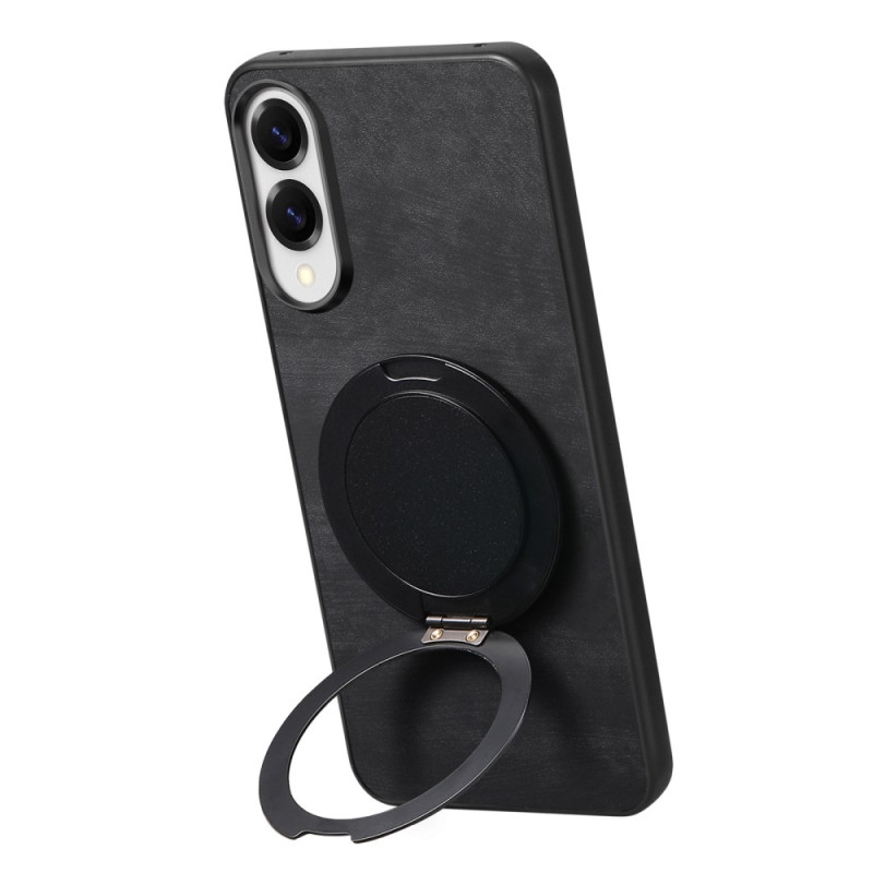 Samsung Galaxy S25 Edge Cover in Wildlederoptik mit 360° drehbarer Halterung