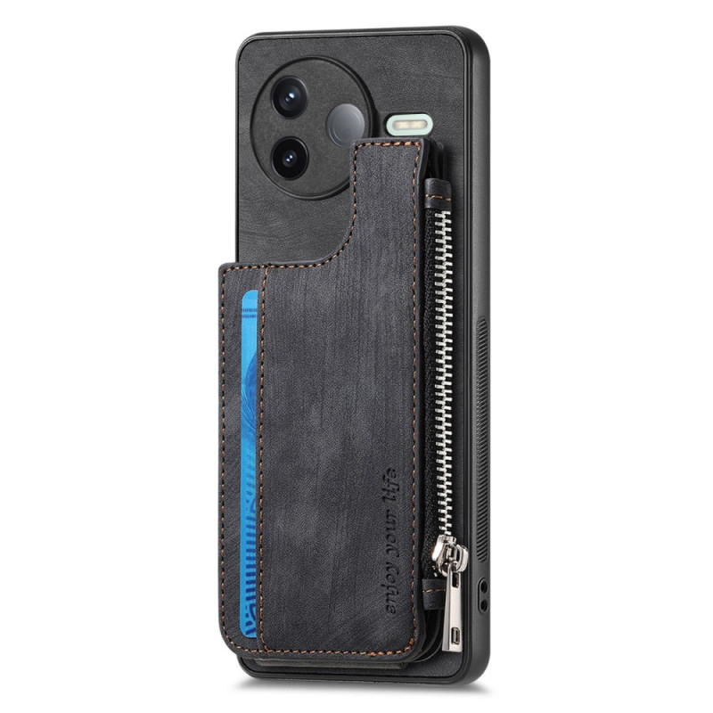 Poco F7 Pro 5G Cover Kartenhalter mit Reißverschluss und Halterung