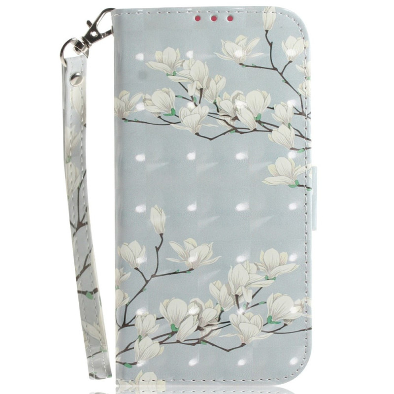 Tasche Poco F7 Pro 5G / F7 Ultra 5G Magnolia mit Riemen