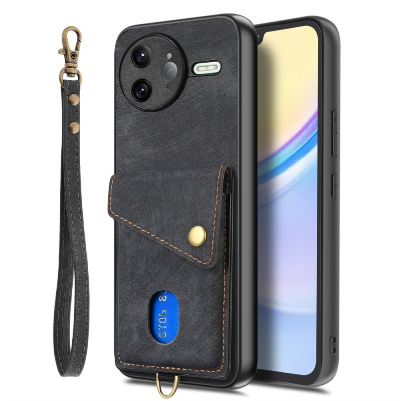 Poco F7 Ultra 5G Hülle mit Retro-Effekt, Kartenhalter und Halterung