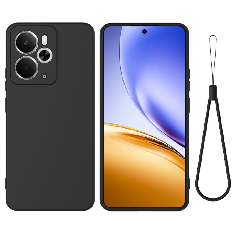 Realme 14 5G / Realme 14T 5G Silikon Liquide Hülle mit Riemen