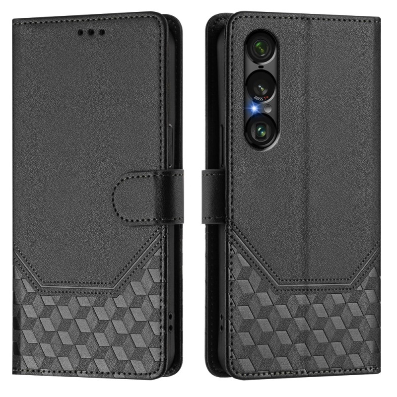 Sony Xperia 1 VII Hülle RFID-Schutz Wabenmuster