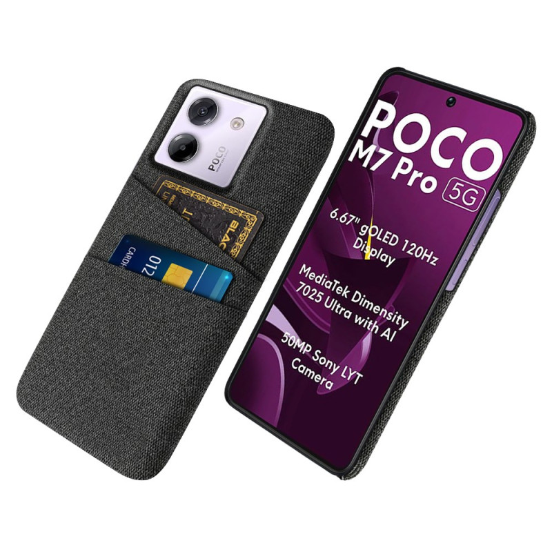 Hülle Poco M7 Pro 5G Stoff Kartenhalter