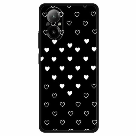 Cover Realme C67 Weiße Herzen