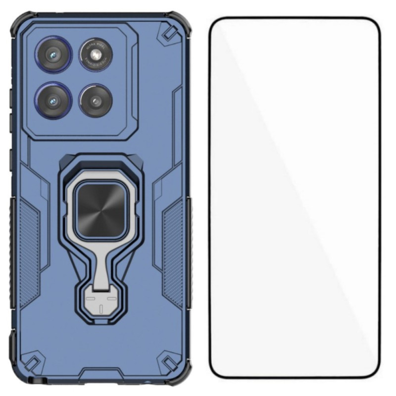 Motorola Edge 60 Stylus Cover Halter mit Displayschutz aus gehärtetem Glas