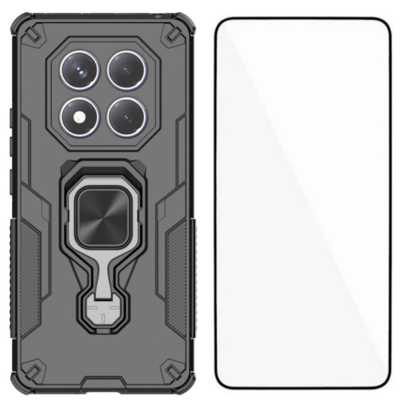 Xiaomi Redmi Note 14 Pro 4G Ultra Resistant Cover mit Standfuß und Displayschutzfolie