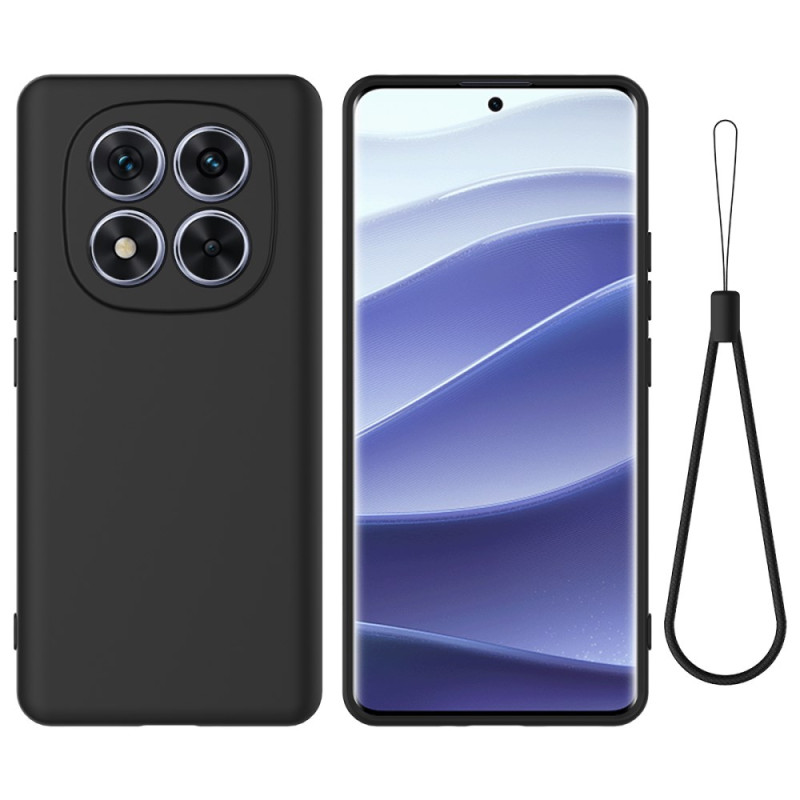 Xiaomi Redmi Note 14 Pro 4G Liquide Silikonhülle mit Riemen