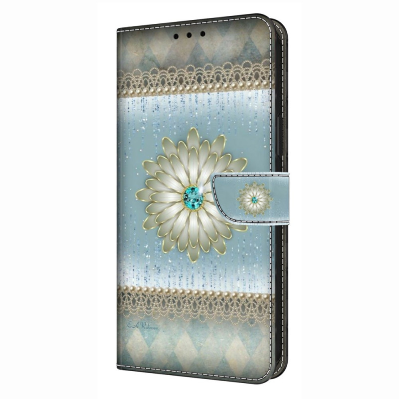 Xiaomi Redmi Note 14 Pro 4G Hülle Retro Blumenmuster