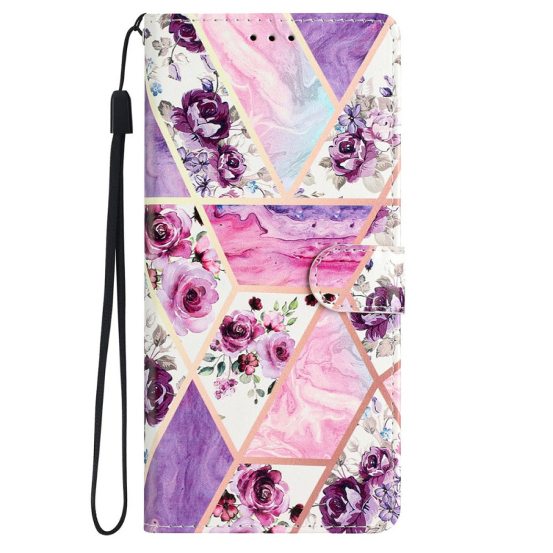 Hülle Oppo A60 4G Violette Blumen