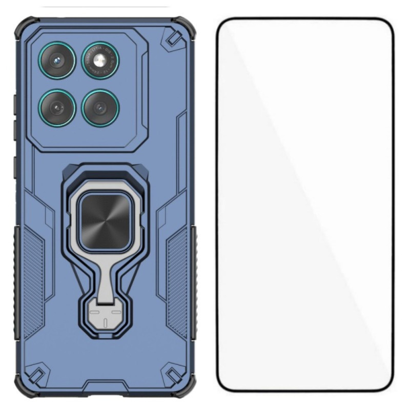 Coque Motorola Edge 60 5G Support et Protection Écran en Verre Trempé