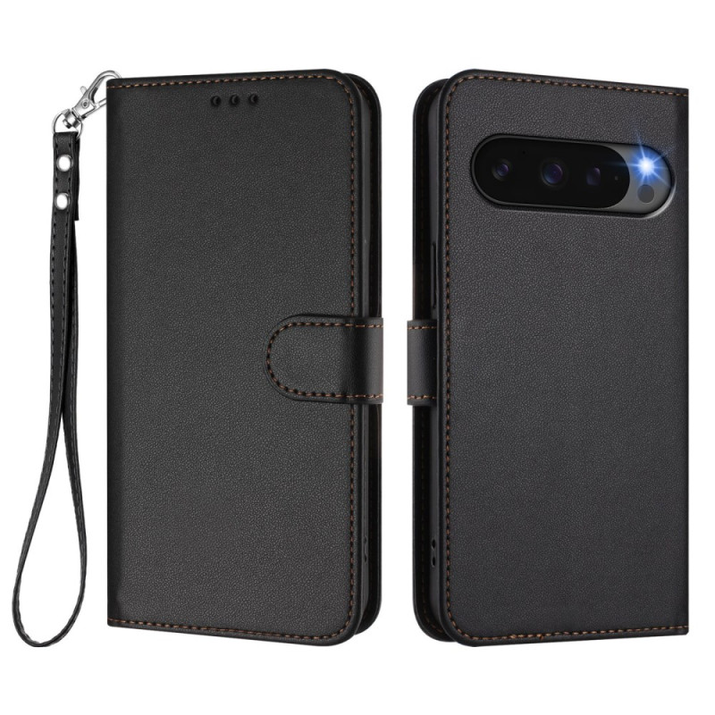 Google Pixel Pro XL Hülle aus Kunstleder mit Riemen