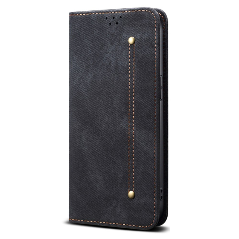Flip Cover Motorola Edge 60 Pro Stoff Jeans