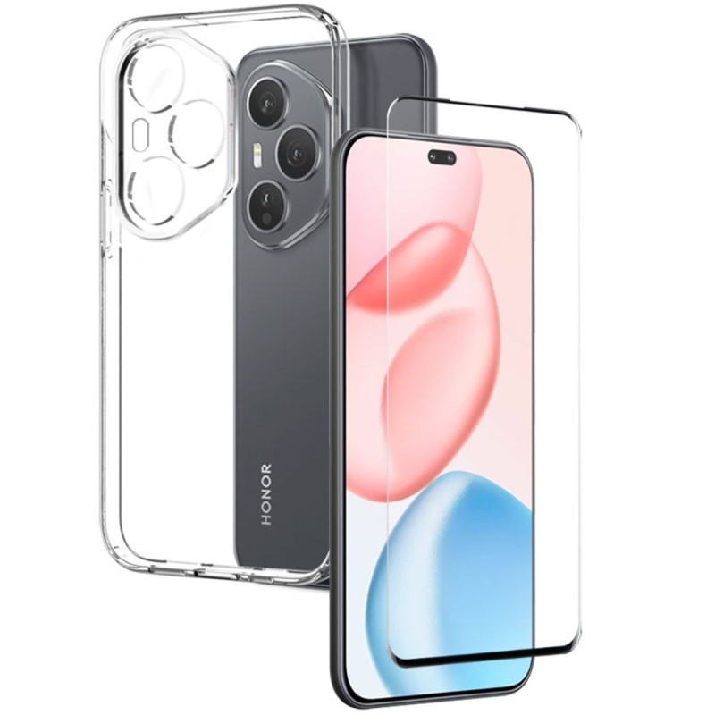 Transparente Honor 400 Pro Hülle mit Displayschutz