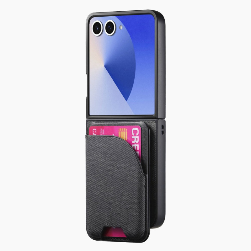 Samsung Galaxy Z Flip 7 Magnetisches Cover mit Halterung und abnehmbarem Kartenhalter