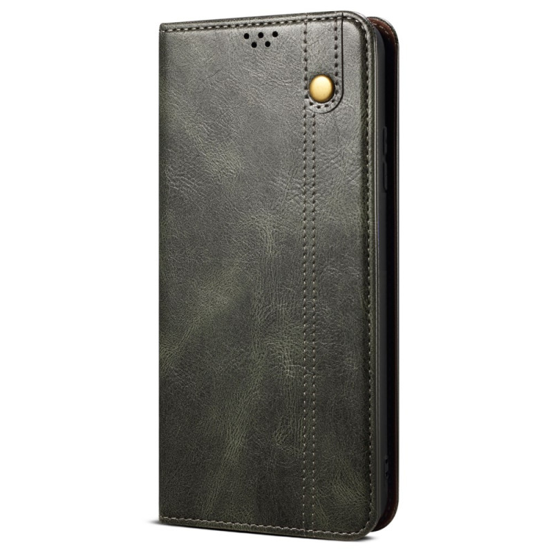 Flip Cover Poco F7 Lederoptik gewachst
