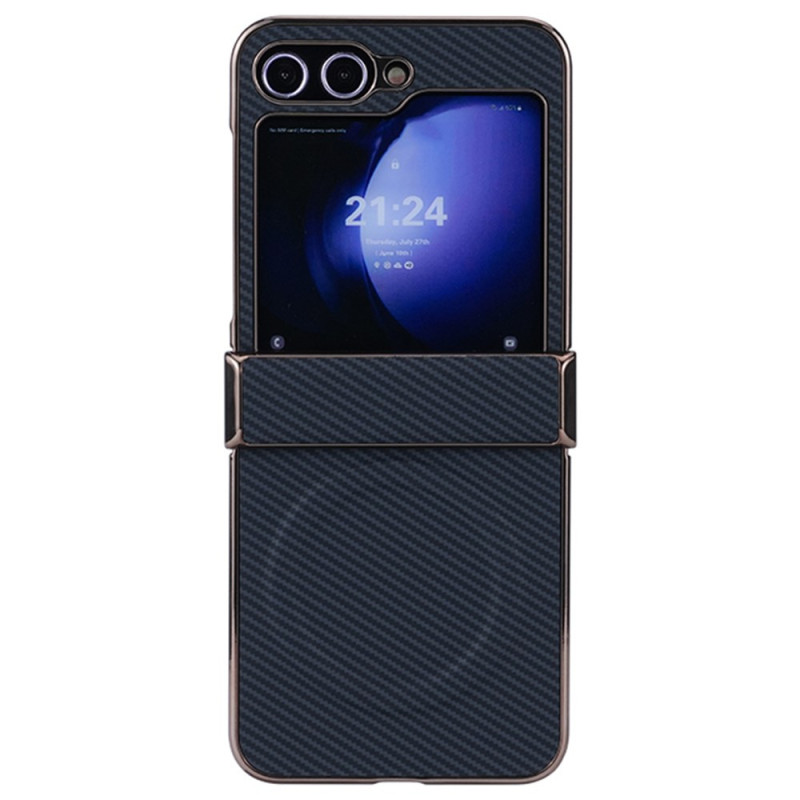 Samsung Galaxy Z Flip 7 FE / Z Flip 6 Magnetic Carbon Fibre Texture Cover