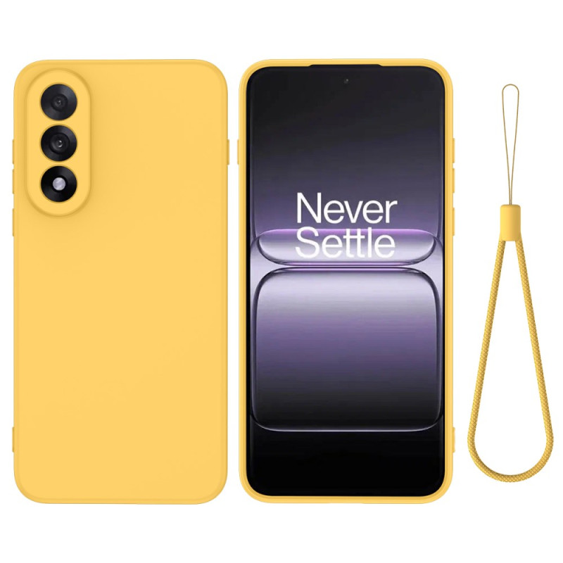 OnePlus Nord 5 Liquide Silikonhülle mit Riemen