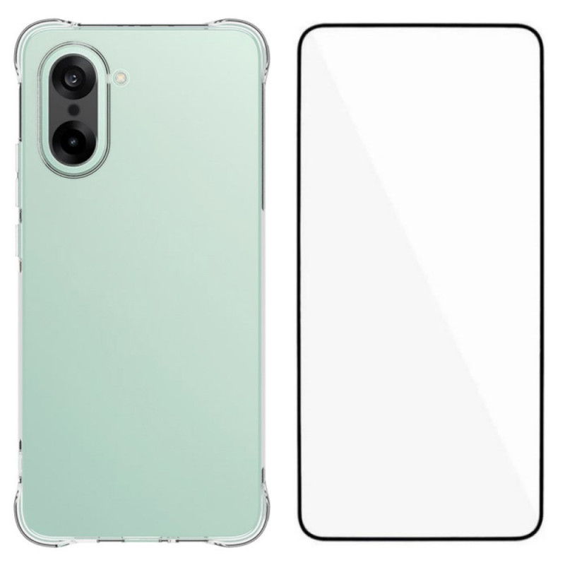 OnePlus Nord CE 5 Transparente verstärkte Hülle mit Bildschirmschutz