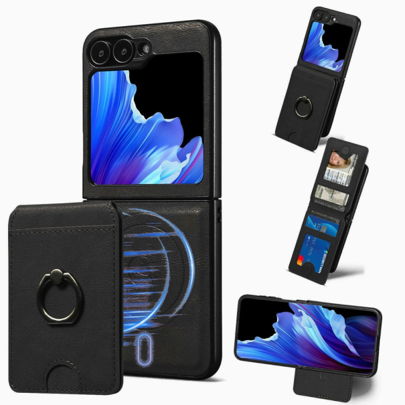 Samsung Galaxy Z Flip 7 FE / Z Flip 6 Magnetisches Cover mit abnehmbarem Kartenhalter