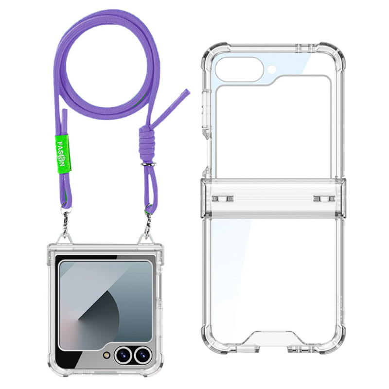 Kordelzughülle Samsung Galaxy Z Flip 7 FE / Z Flip 6 Transparent